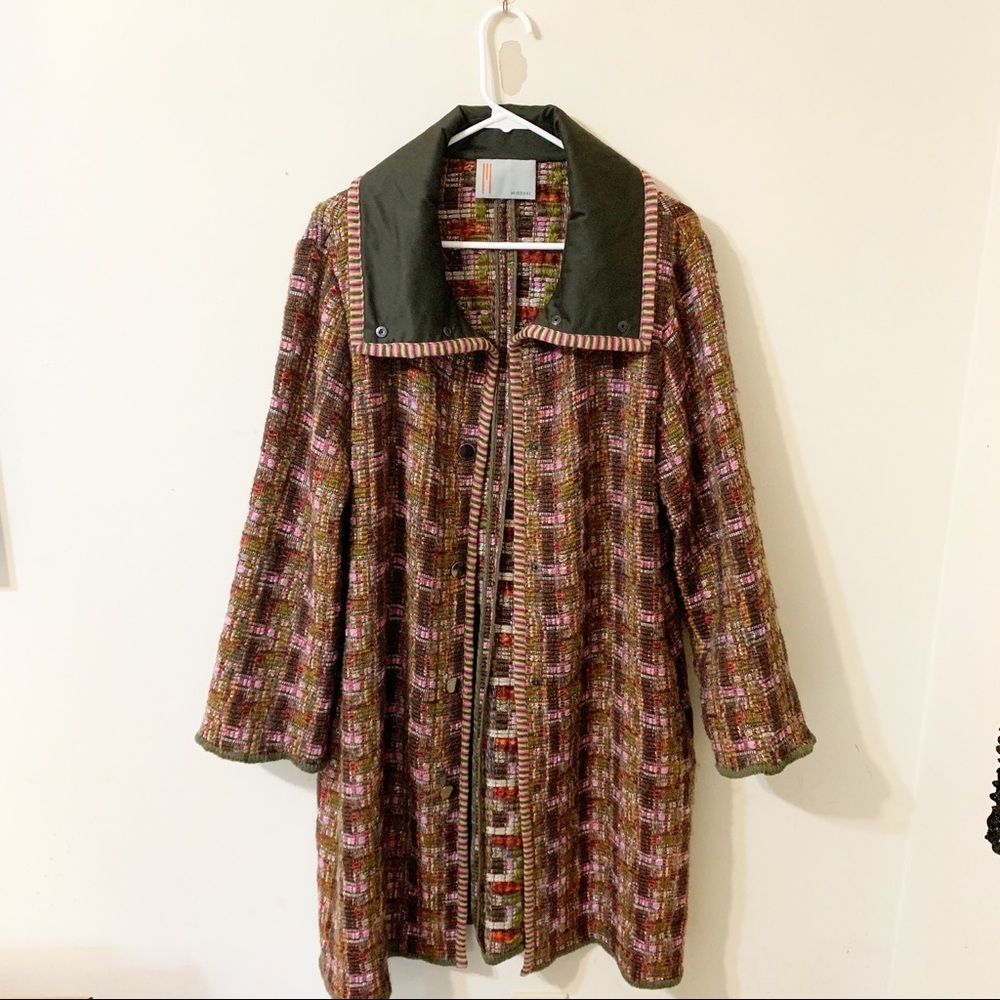 M Missoni Metallic Knit Coat